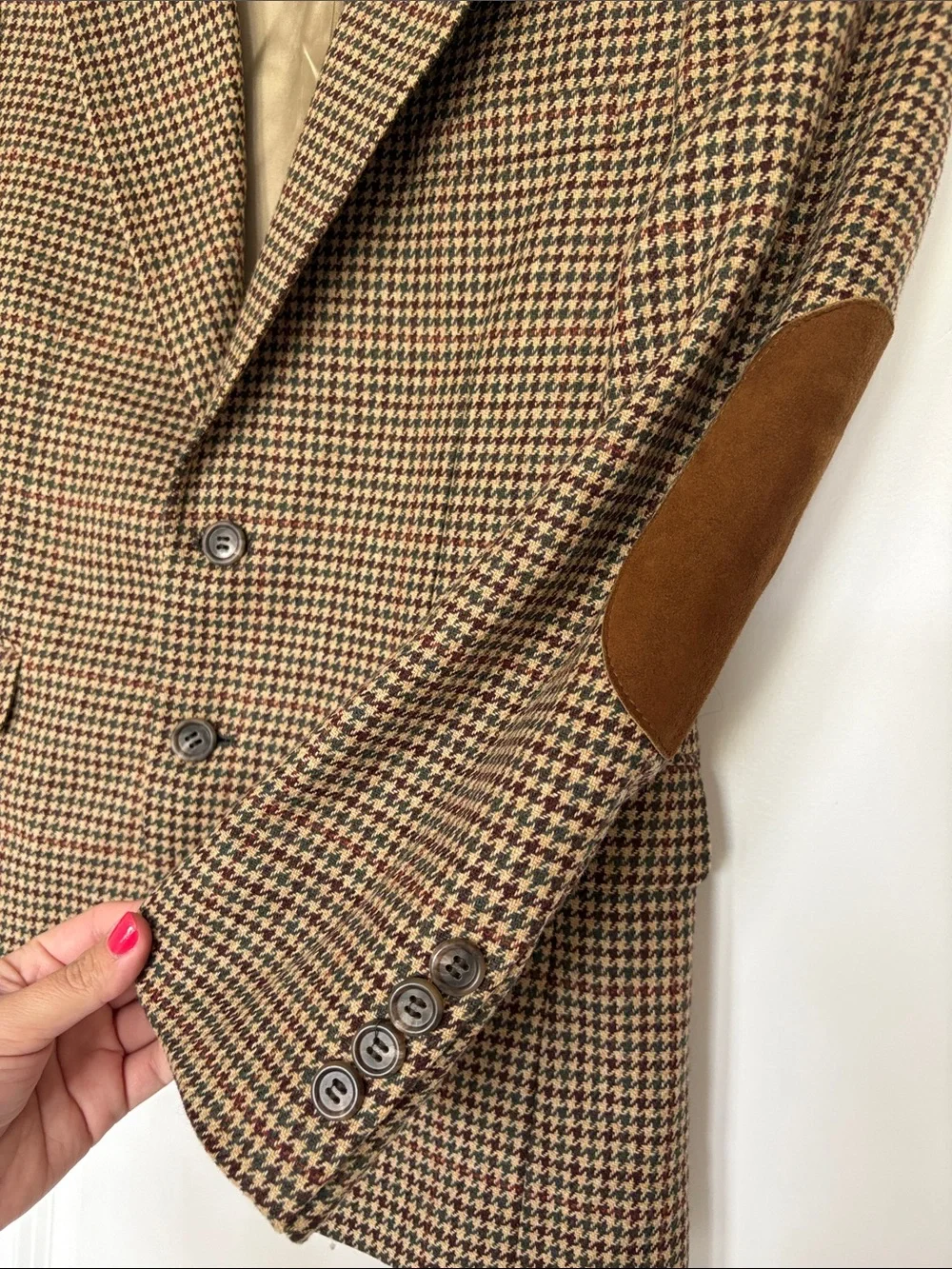 Polo by Ralph Lauren Boys Houndstooth Wool/ Silk Sport Coat